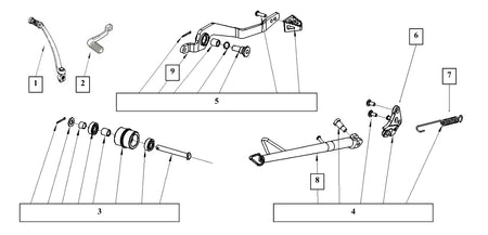FOOT LEVERS