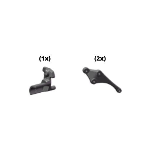 Shock absorber fix holder + Right battery holder