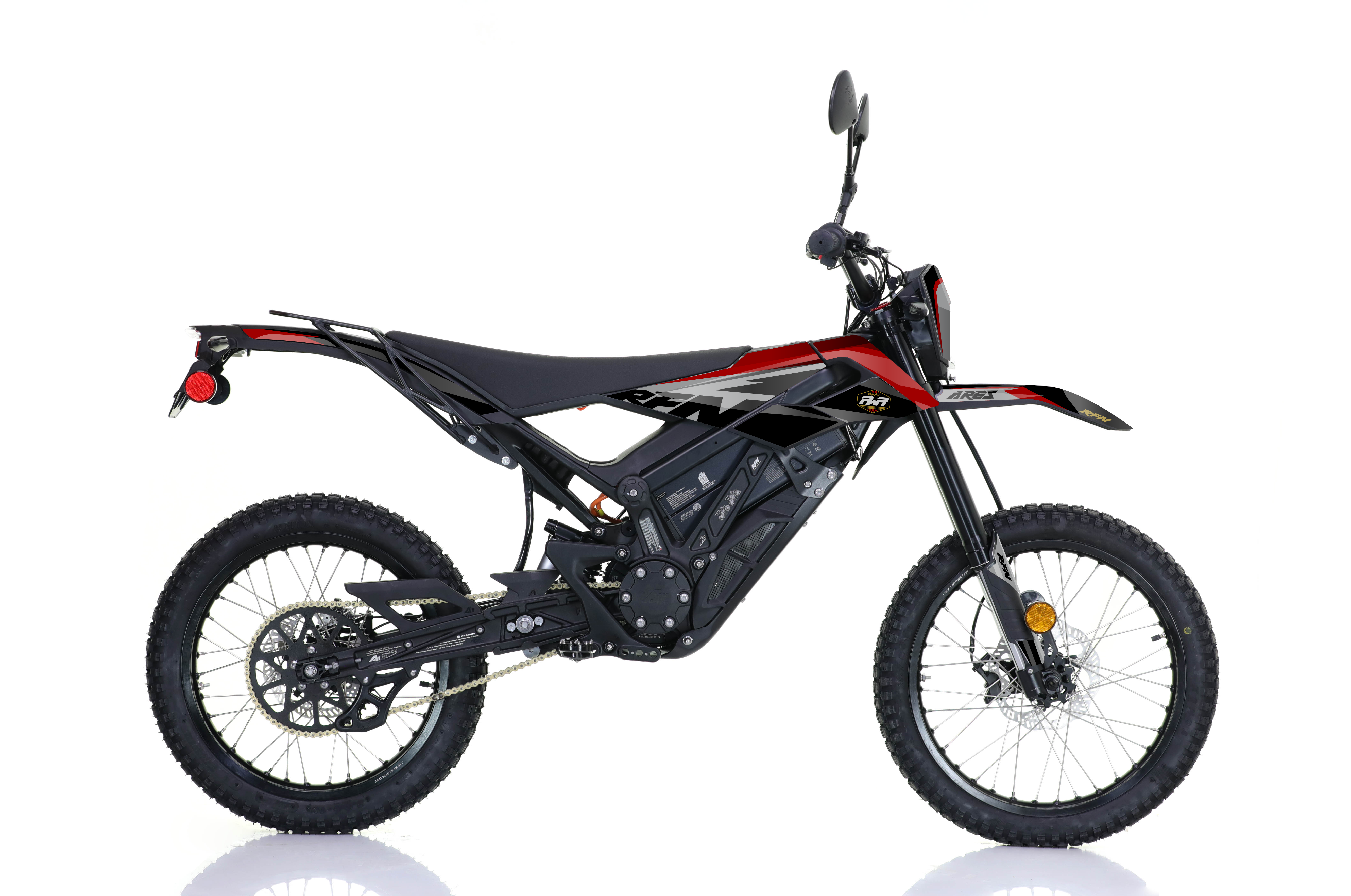 COMPLETE STICKERS KIT RFN ARES DARK RED