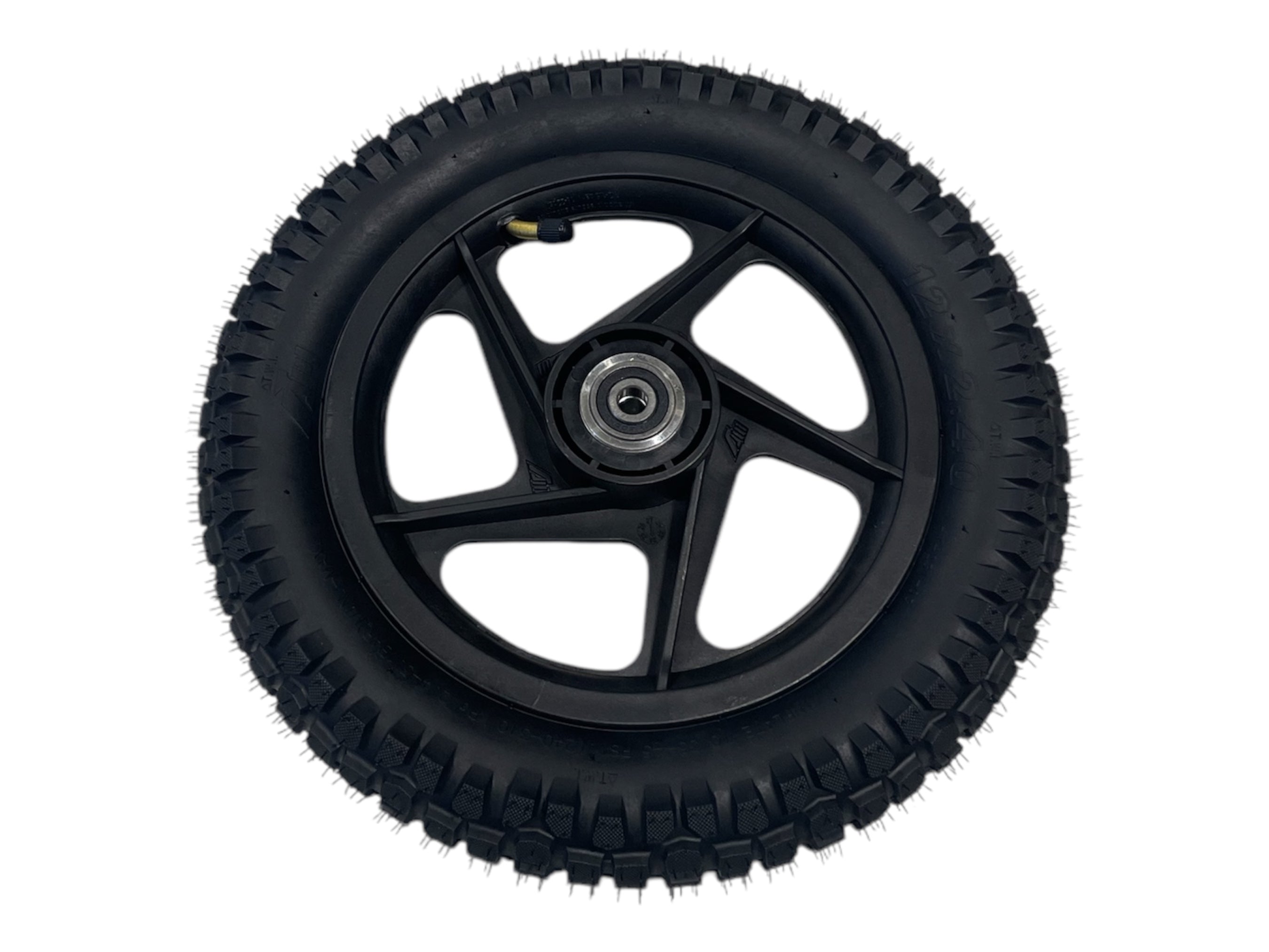 Complete front wheel