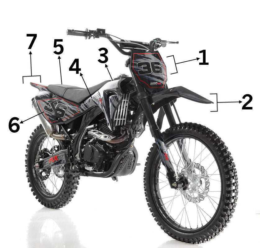 BLACK PLASTICS RX 250 (7PCS)