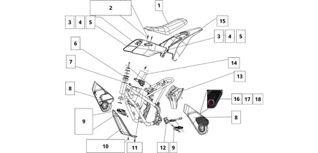 Frame, Seat and plastics