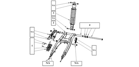 REAR SHOCK & SWING ARM