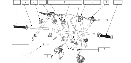 HANDLEBAR AND BRAKES