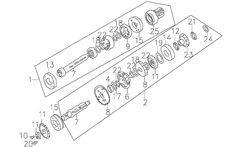 MAIN AND AUXILIARY SHAFT