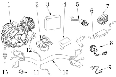 ENGINE - CARBURETOR - ELECTRICITY