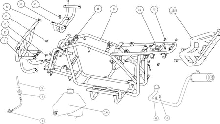 FRAME AND EXHAUST