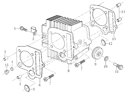 CYLINDER AND GASKETS