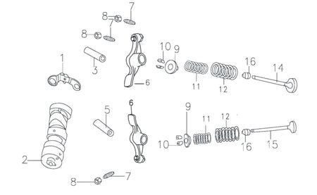 CAMSHAFT AND VALVES