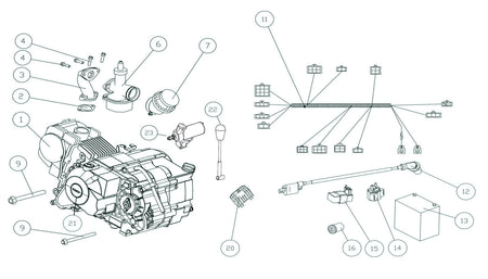 ENGINE AND ELECTRICITY 110CC