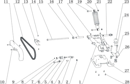 REAR SWING ARM 2020-2022