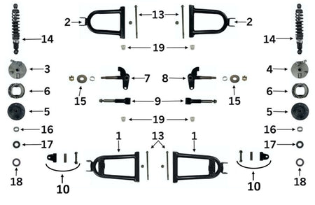 FRONT SHOCK AND DRIVETRAIN