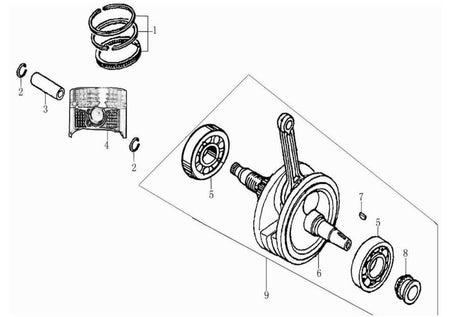 PISTON AND CRANKSHAFT