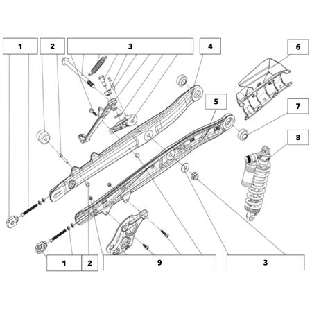 REAR SWING ARM ASSY