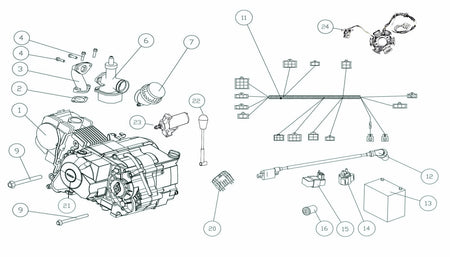 ENGINE AND ELECTRICITY 110CC