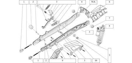 REAR SWING ARM ASSY