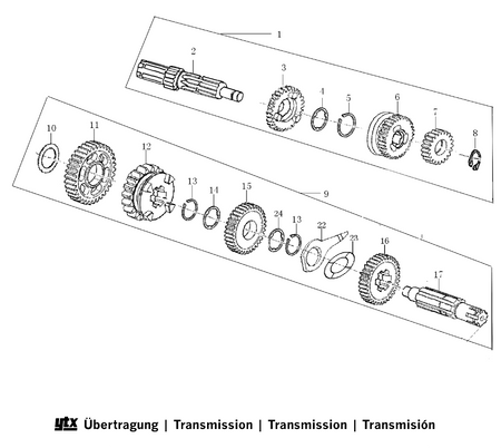 Intern motor Transmission