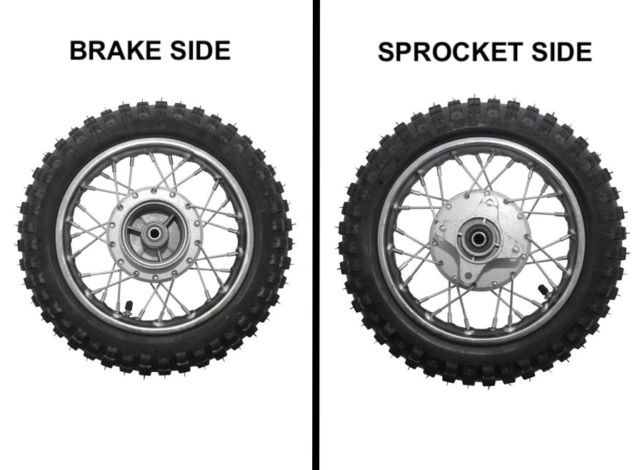 COMPLETE REAR WHEEL 2.50-10