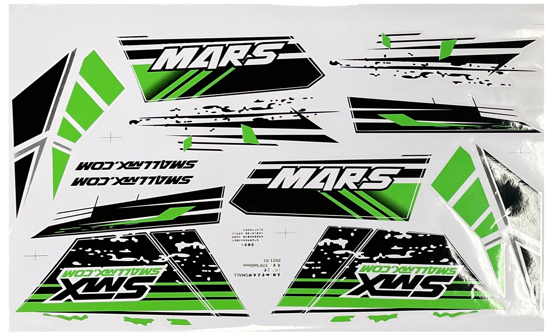 STICKERS MARS GREEN