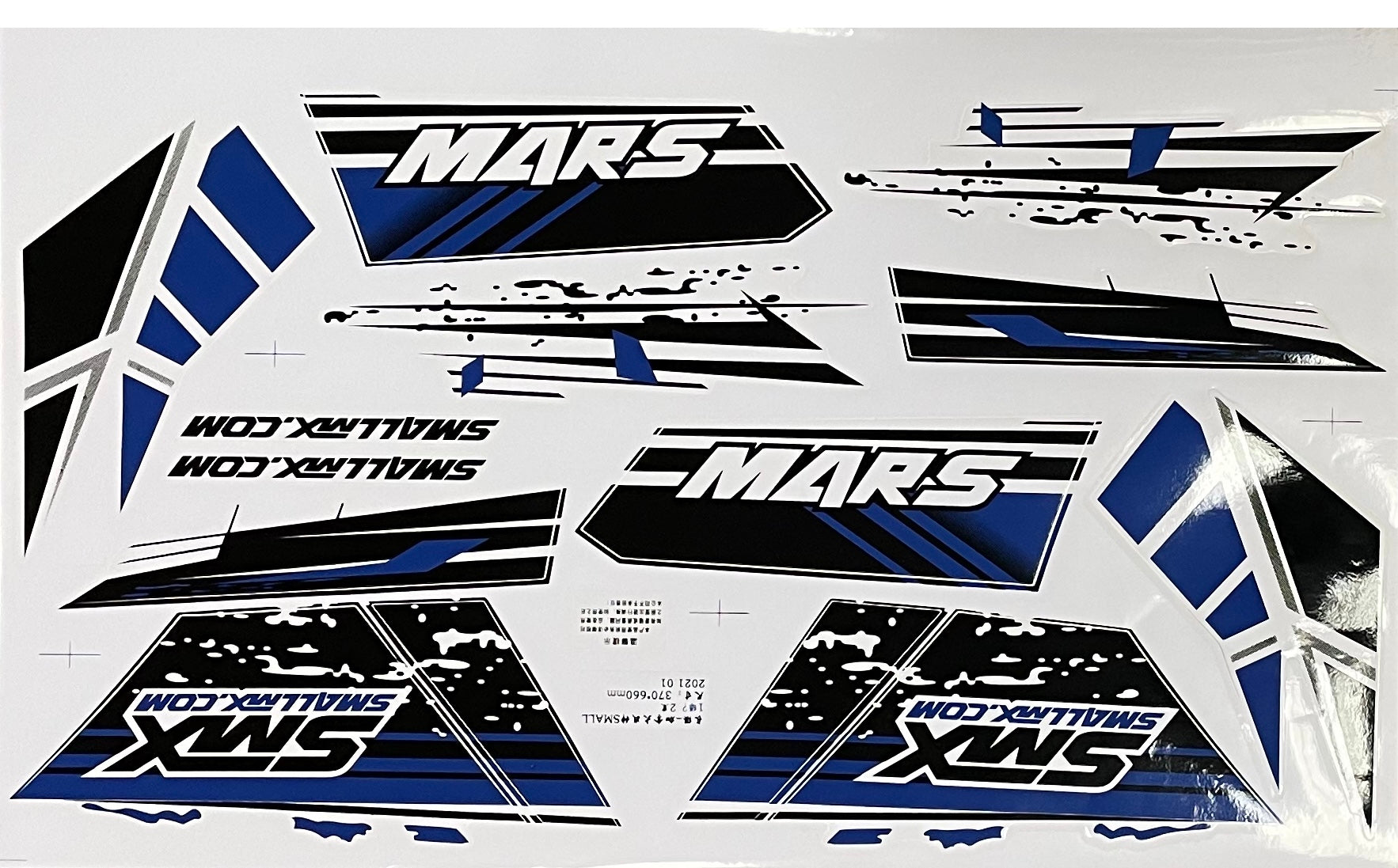 STICKERS MARS BLUE