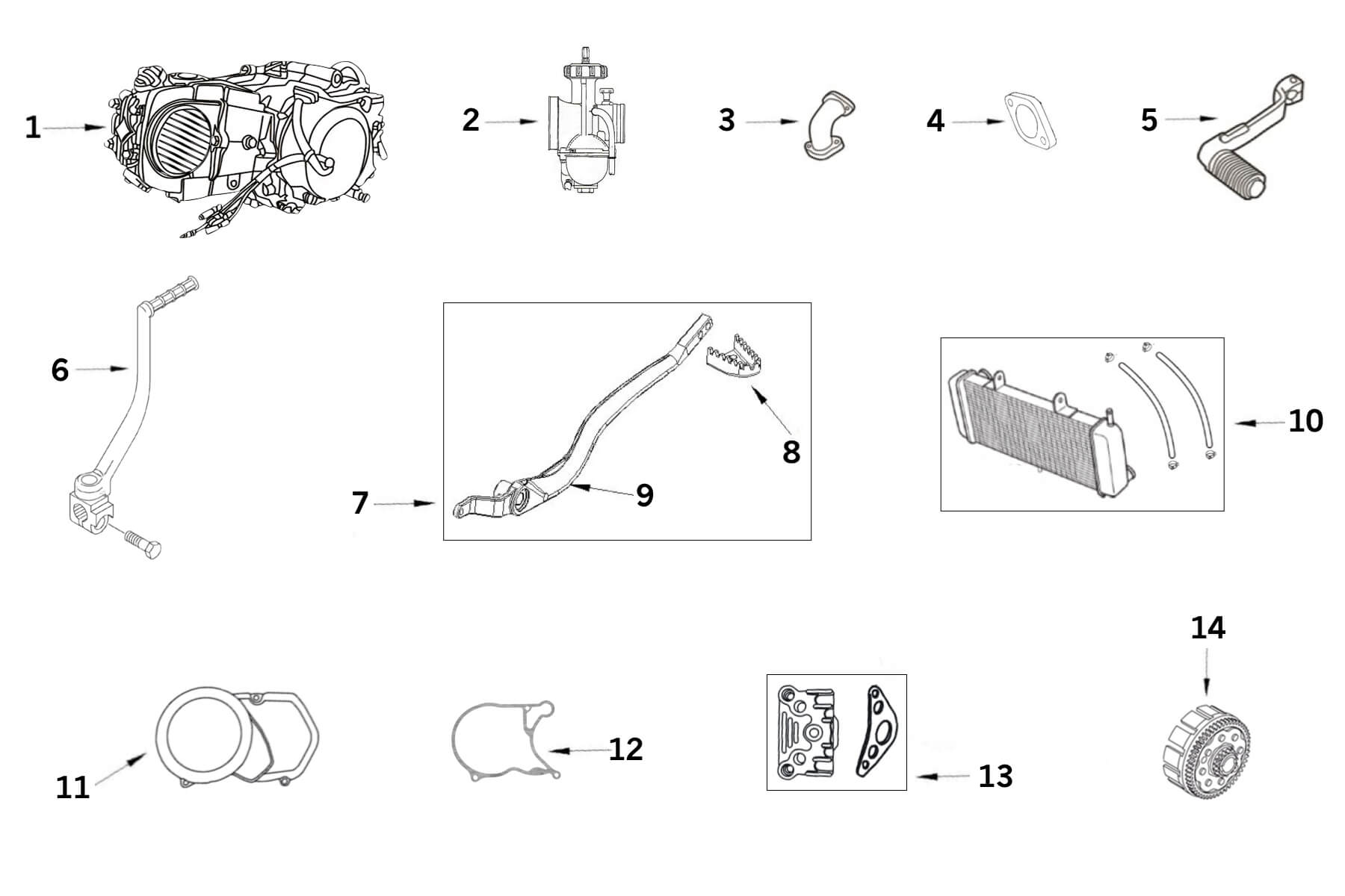 Parts for Apollo RFZ Start